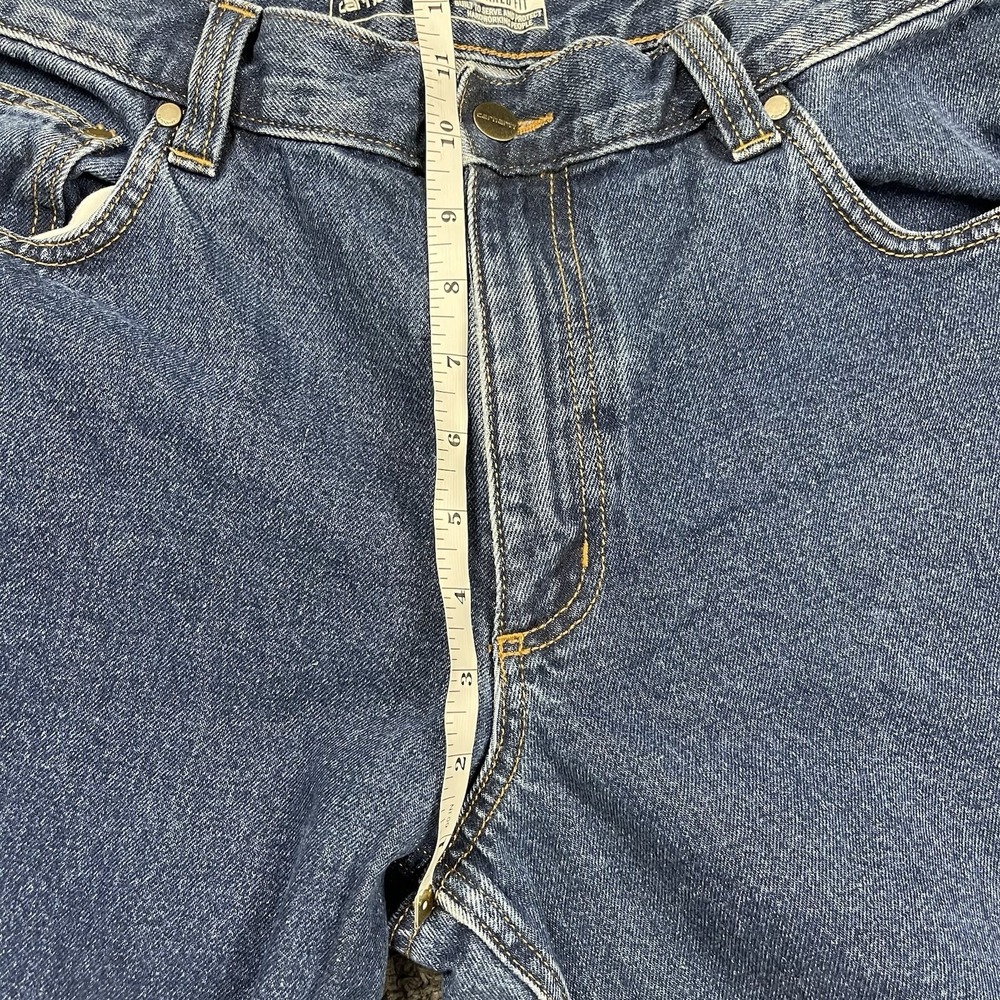 Carhartt Men's 32x29 Jeans Relaxed Fit Blue Denim Workwear Medium Wash - Picture 6 of 7